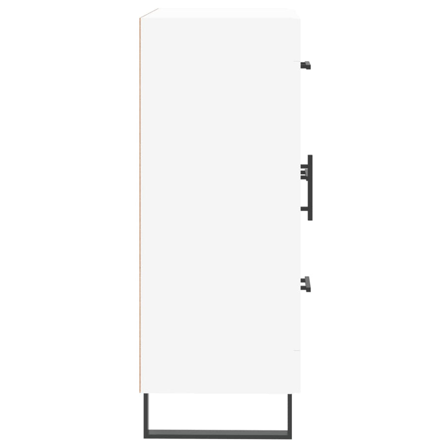 Dressoir 69,5X34X90 Cm Bewerkt Hout Wit