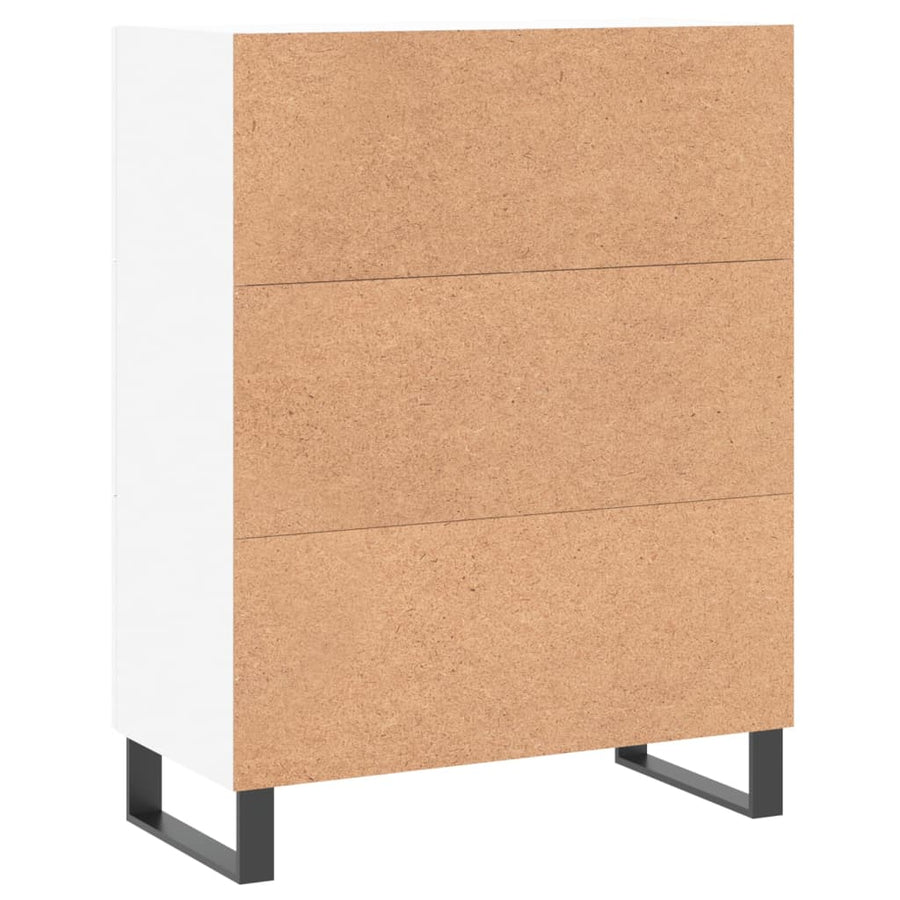 Dressoir 69,5X34X90 Cm Bewerkt Hout Wit