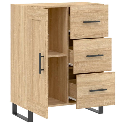 Dressoir 69,5X34X90 Cm Bewerkt Hout Kleurig Sonoma eiken