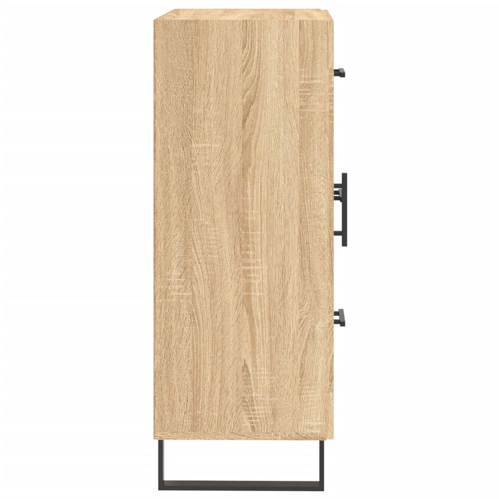 Dressoir 69,5X34X90 Cm Bewerkt Hout Kleurig Sonoma eiken