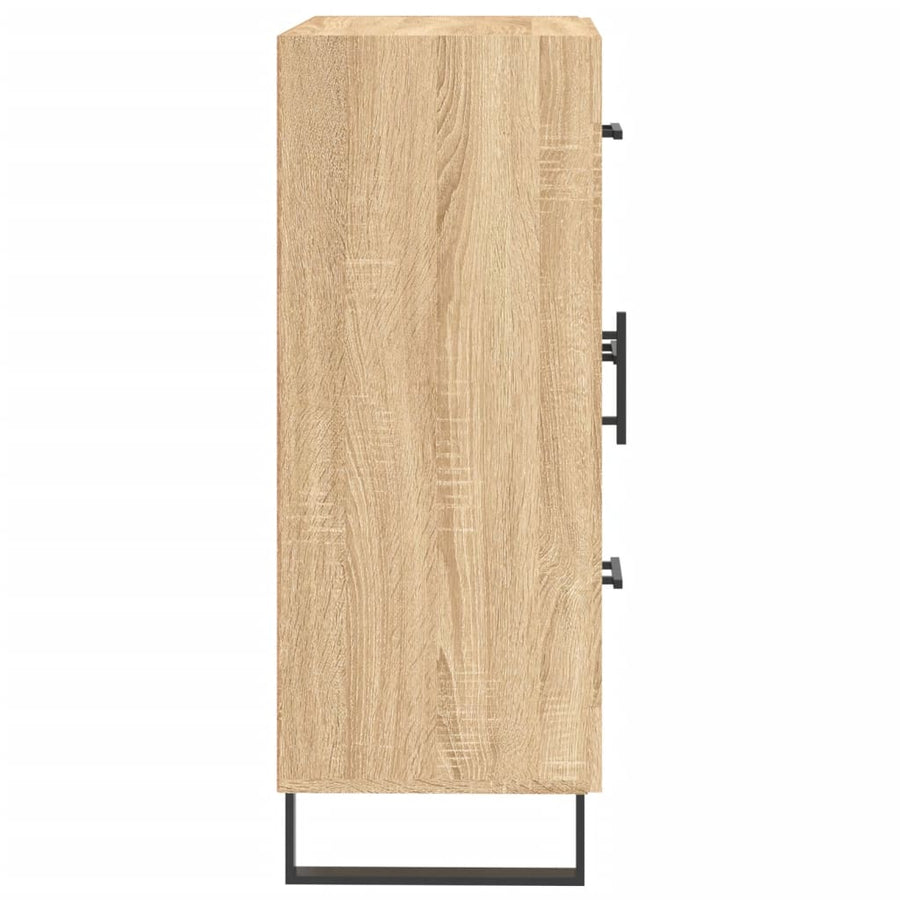 Dressoir 69,5X34X90 Cm Bewerkt Hout Kleurig Sonoma eiken