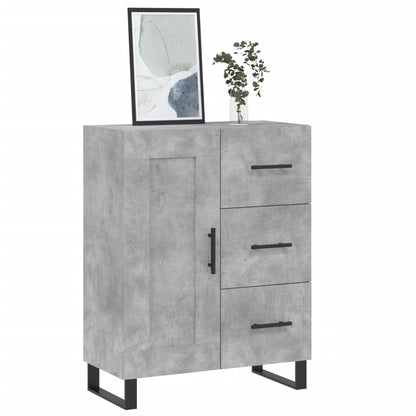 Dressoir 69,5X34X90 Cm Bewerkt Hout Betongrijs