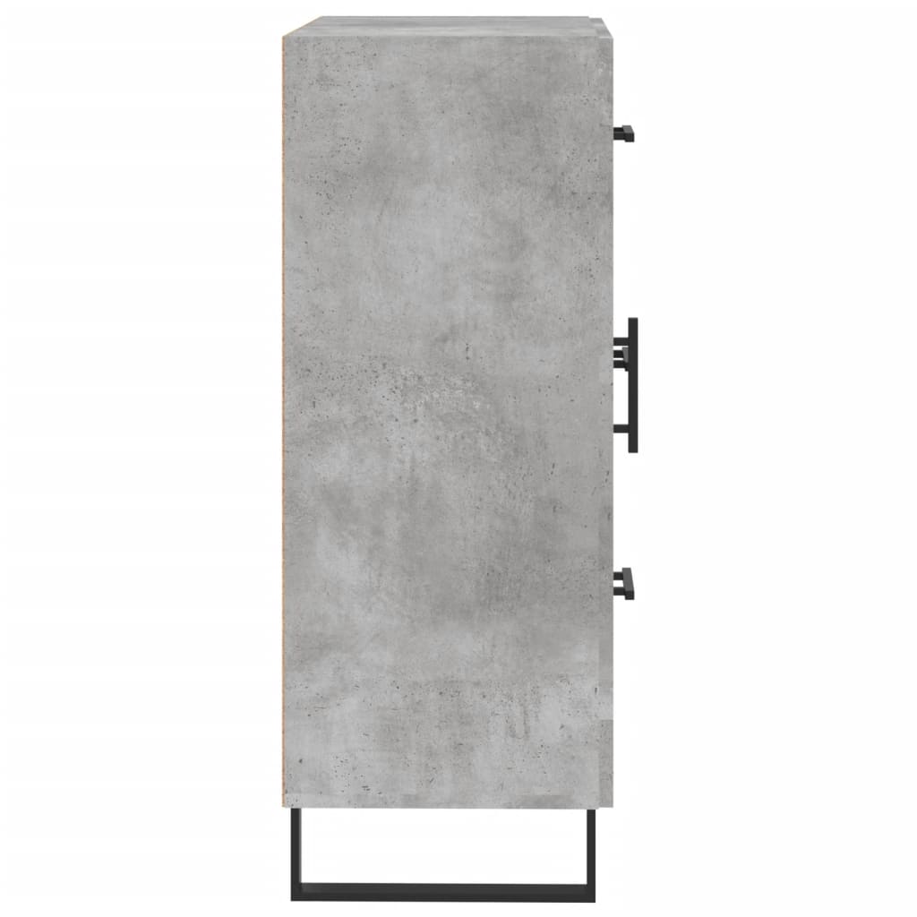 Dressoir 69,5X34X90 Cm Bewerkt Hout Betongrijs