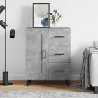Sideboard 69.5x34x90 cm distressed wood concrete grey