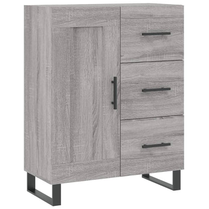 Dressoir 69,5x34x90 cm bewerkt hout grijs sonoma eikenkleurig
