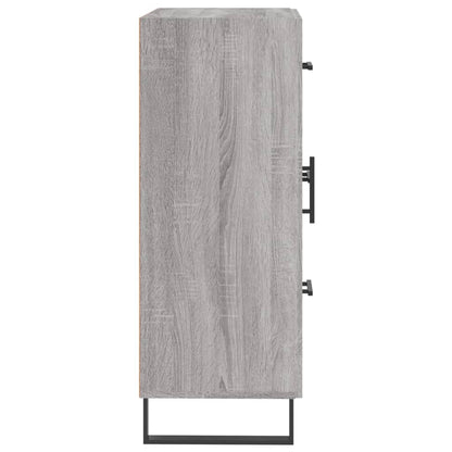 Dressoir 69,5x34x90 cm bewerkt hout grijs sonoma eikenkleurig