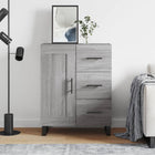 Dressoir 69,5x34x90 cm bewerkt hout grijs