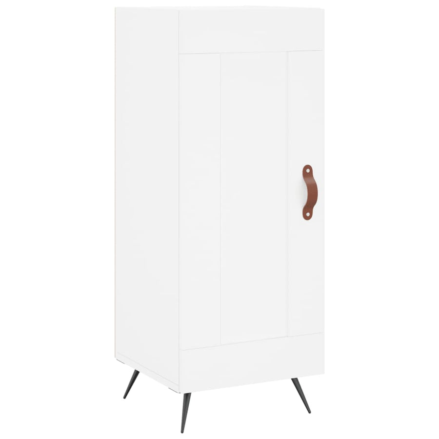 Dressoir 34,5X34X90 Cm Bewerkt Hout Wit