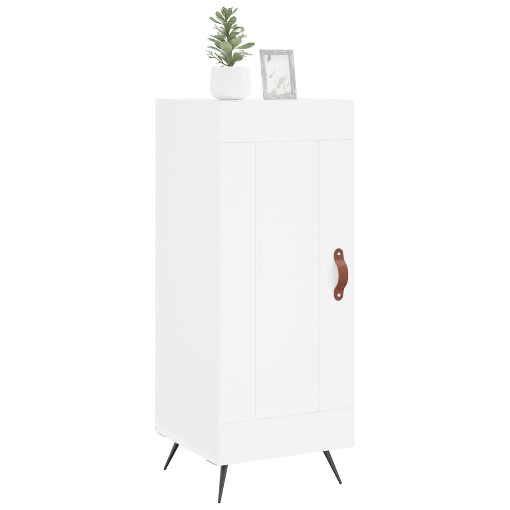 Dressoir 34,5X34X90 Cm Bewerkt Hout Wit