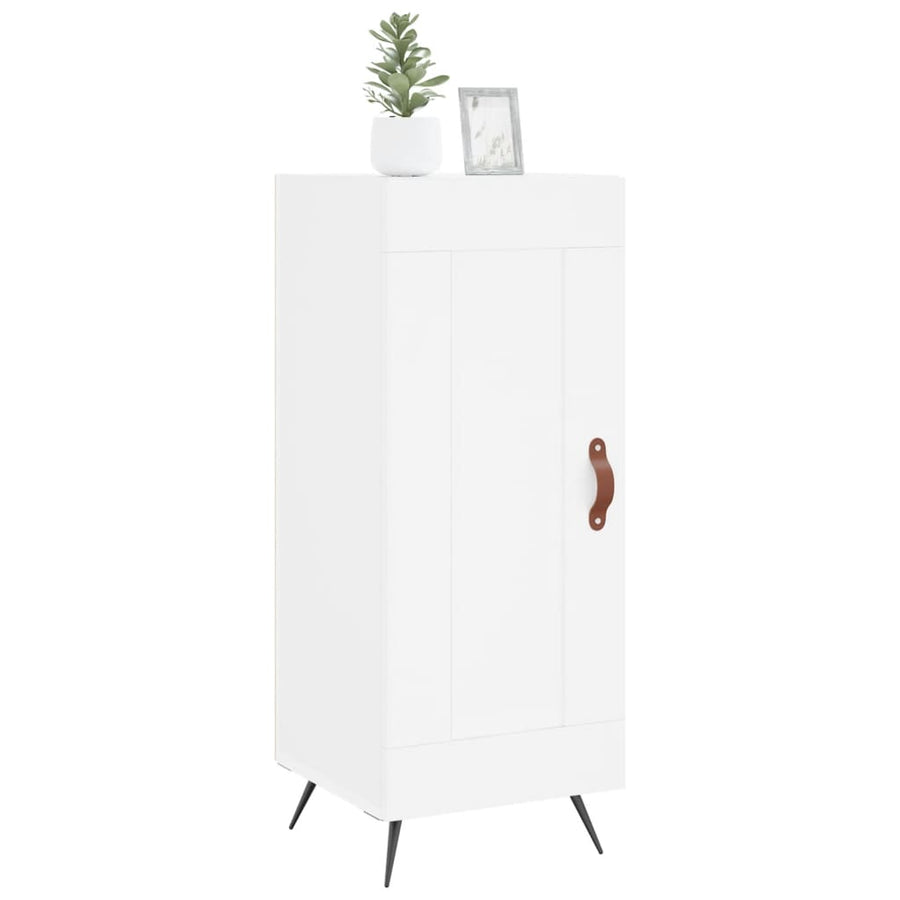 Dressoir 34,5X34X90 Cm Bewerkt Hout Wit