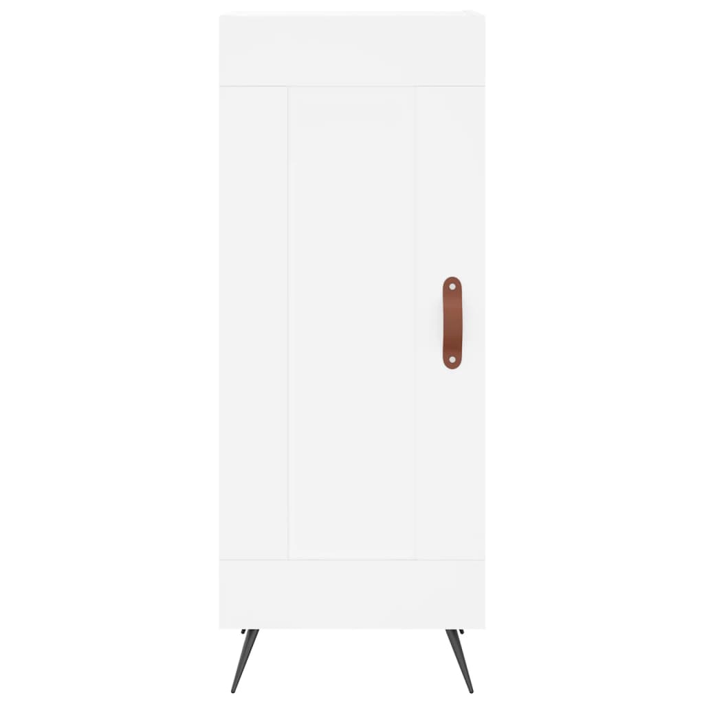 Dressoir 34,5X34X90 Cm Bewerkt Hout Wit