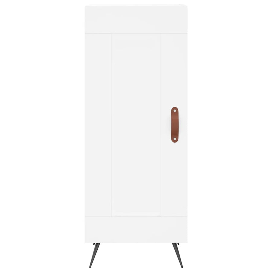 Dressoir 34,5X34X90 Cm Bewerkt Hout Wit