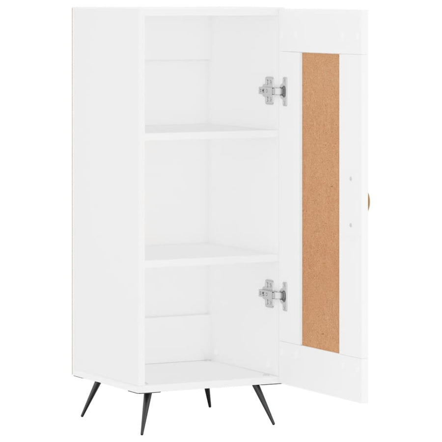 Dressoir 34,5X34X90 Cm Bewerkt Hout Wit