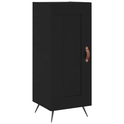 Dressoir 34,5X34X90 Cm Bewerkt Hout Zwart