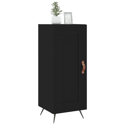 Dressoir 34,5X34X90 Cm Bewerkt Hout Zwart