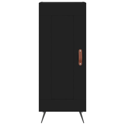Dressoir 34,5X34X90 Cm Bewerkt Hout Zwart