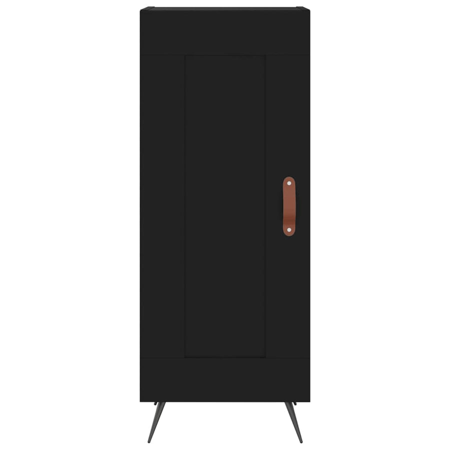 Dressoir 34,5X34X90 Cm Bewerkt Hout Zwart
