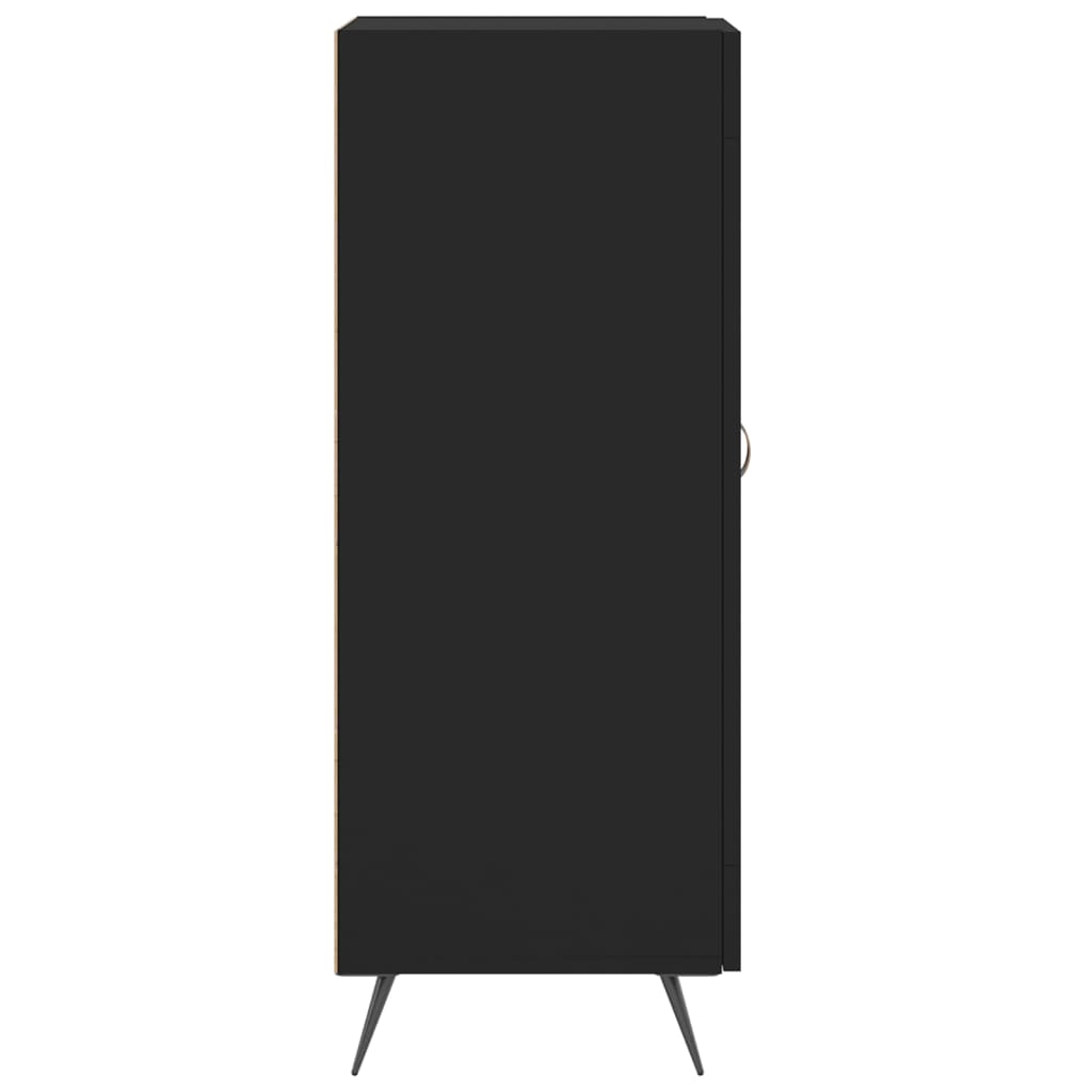 Dressoir 34,5X34X90 Cm Bewerkt Hout Zwart