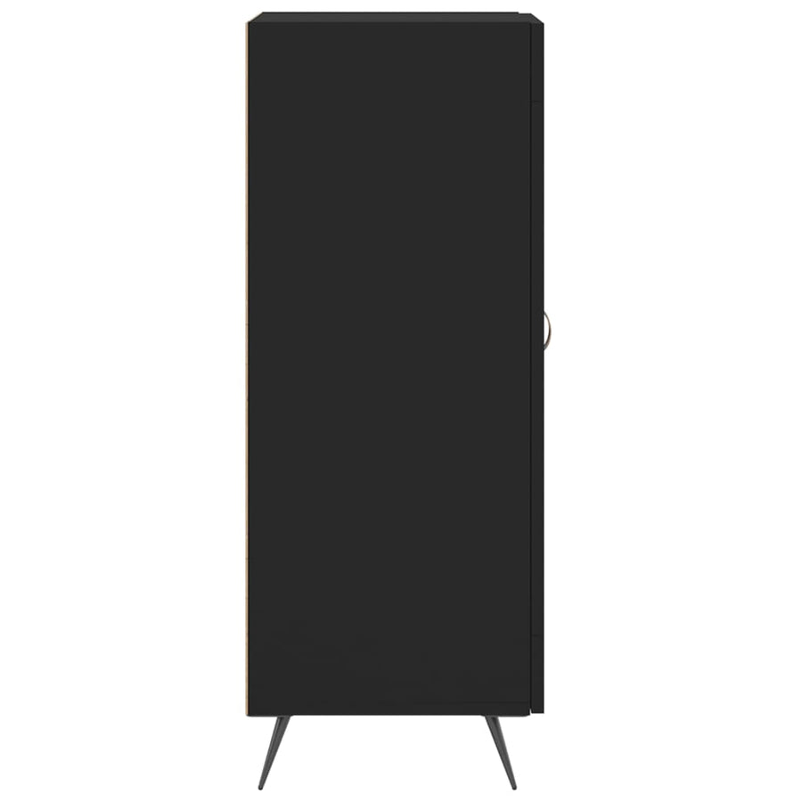 Dressoir 34,5X34X90 Cm Bewerkt Hout Zwart