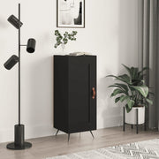 Sideboard 34.5x34x90 cm engineered wood black