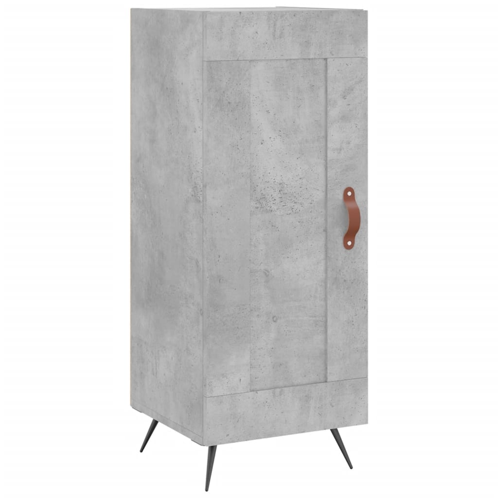 Dressoir 34,5X34X90 Cm Bewerkt Hout Betongrijs