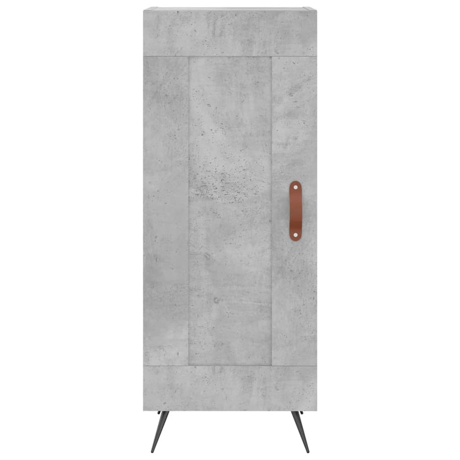 Dressoir 34,5X34X90 Cm Bewerkt Hout Betongrijs
