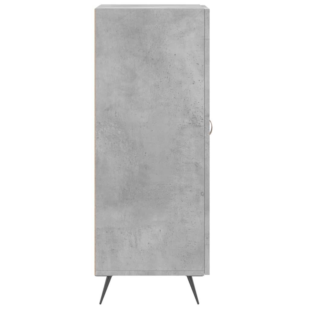 Dressoir 34,5X34X90 Cm Bewerkt Hout Betongrijs