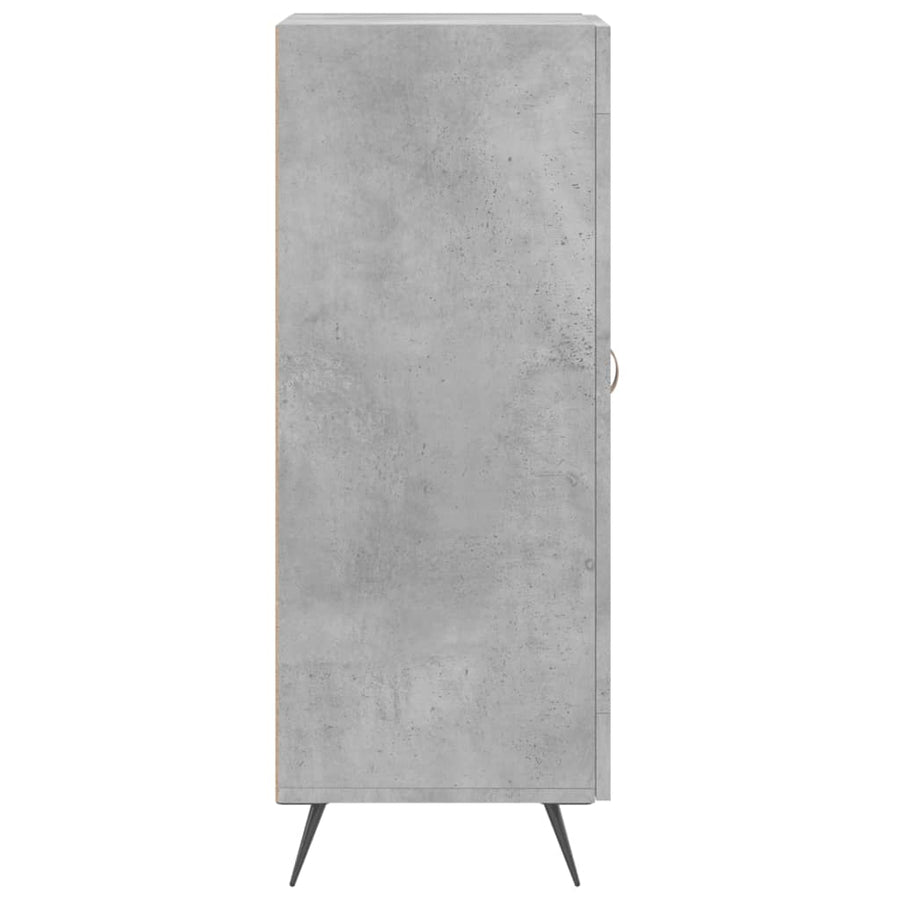 Dressoir 34,5X34X90 Cm Bewerkt Hout Betongrijs