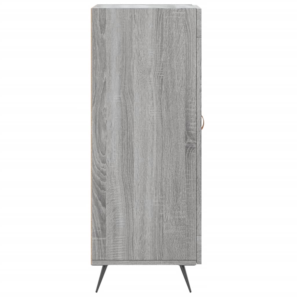 Dressoir 34,5X34X90 Cm Bewerkt Hout Grijs Sonoma Eikenkleurig