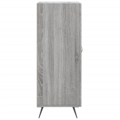 Dressoir 34,5X34X90 Cm Bewerkt Hout Grijs Sonoma Eikenkleurig