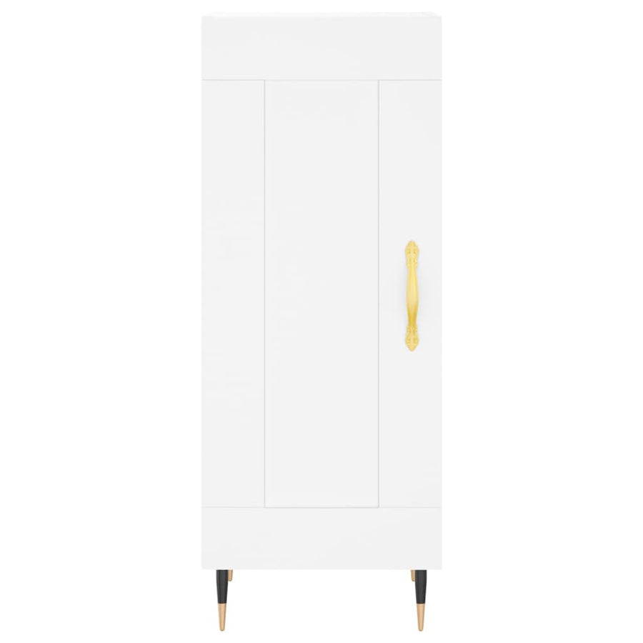 Dressoir 34,5X34X90 Cm Bewerkt Hout Wit