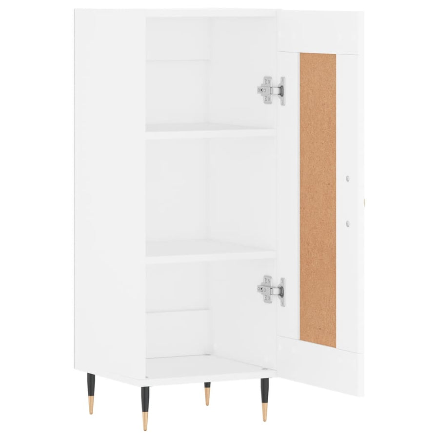Dressoir 34,5X34X90 Cm Bewerkt Hout Wit