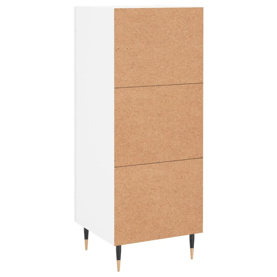 Dressoir 34,5X34X90 Cm Bewerkt Hout Wit