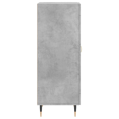 Dressoir 34,5X34X90 Cm Bewerkt Hout Betongrijs
