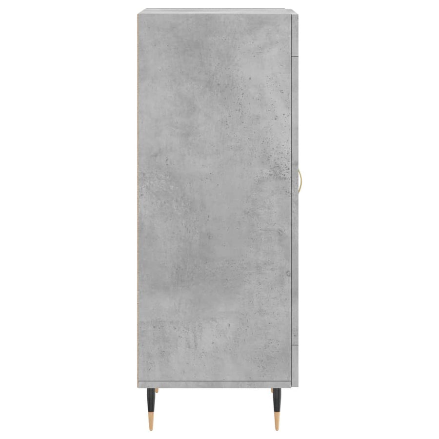 Dressoir 34,5X34X90 Cm Bewerkt Hout Betongrijs
