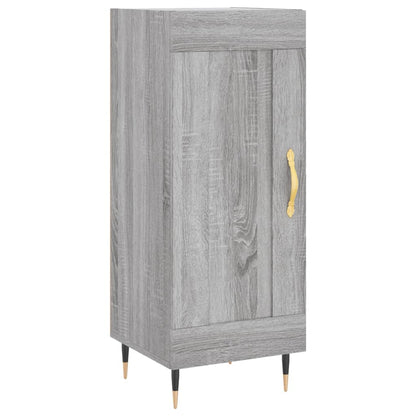 Dressoir 34,5X34X90 Cm Bewerkt Hout Grijs Sonoma Eikenkleurig