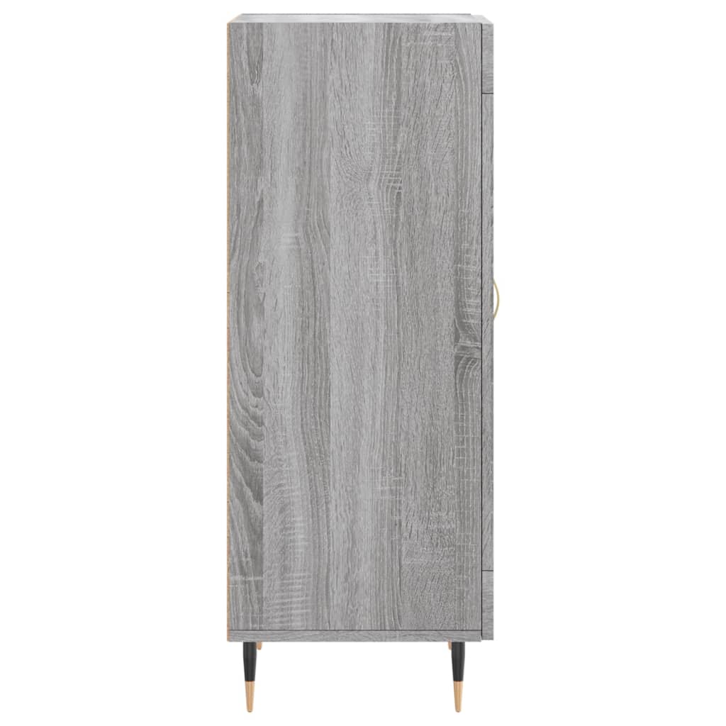 Dressoir 34,5X34X90 Cm Bewerkt Hout Grijs Sonoma Eikenkleurig