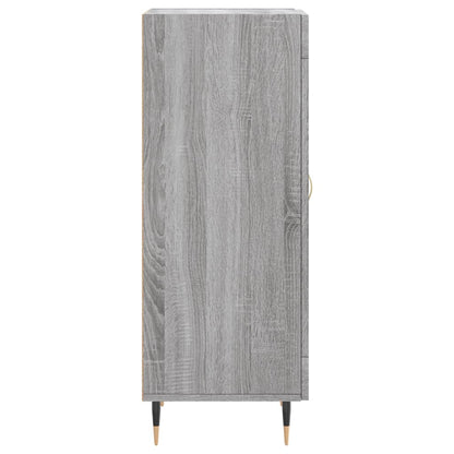 Dressoir 34,5X34X90 Cm Bewerkt Hout Grijs Sonoma Eikenkleurig