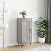 Dressoir 34,5x34x90 cm bewerkt hout grijs