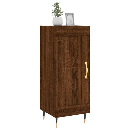 Dressoir 34,5X34X90 Cm Bewerkt Hout Bruin Eikenkleur