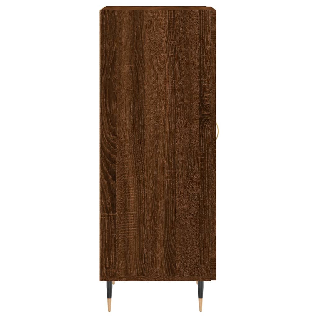 Dressoir 34,5X34X90 Cm Bewerkt Hout Bruin Eikenkleur