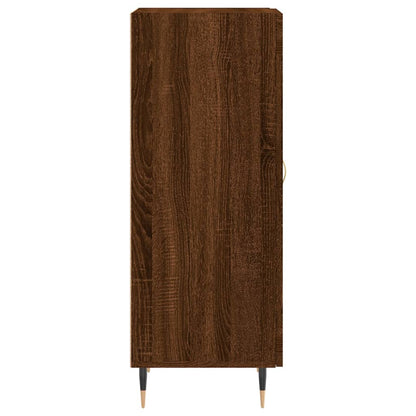 Dressoir 34,5X34X90 Cm Bewerkt Hout Bruin Eikenkleur