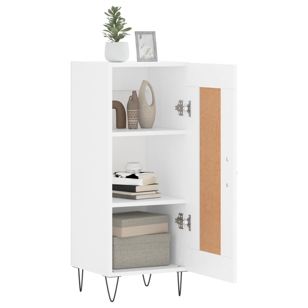 Dressoir 34,5x34x90 cm bewerkt hout wit