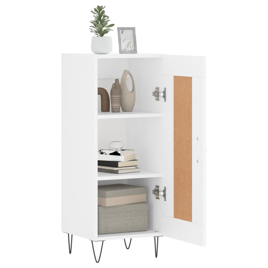 Dressoir 34,5x34x90 cm bewerkt hout wit