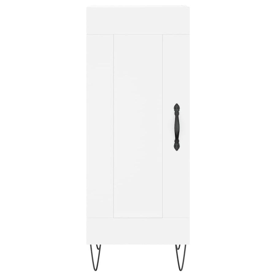 Dressoir 34,5x34x90 cm bewerkt hout wit