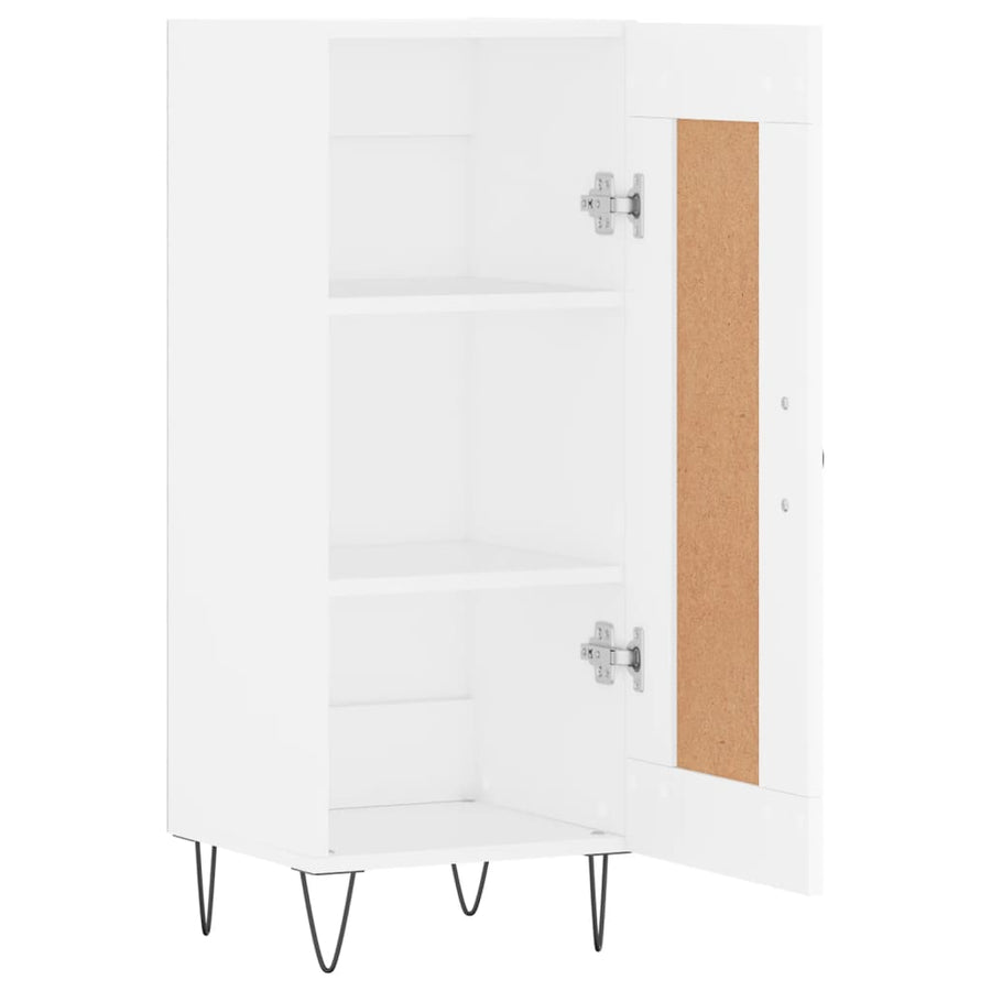 Dressoir 34,5x34x90 cm bewerkt hout wit