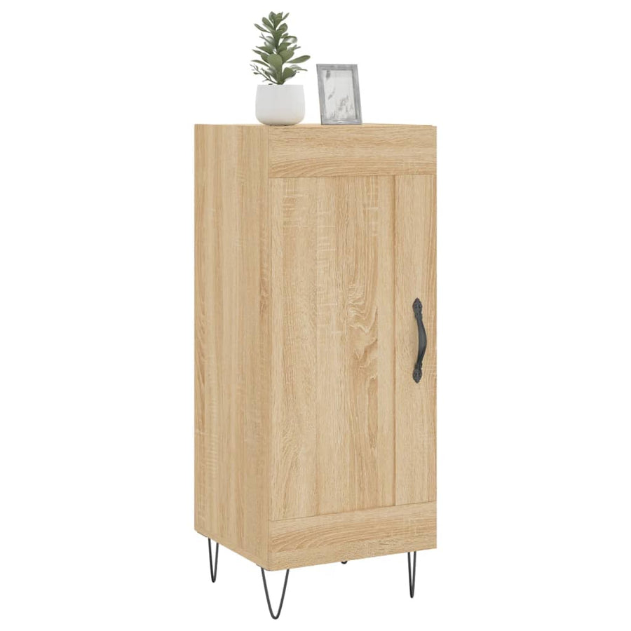 Dressoir 34,5X34X90 Cm Bewerkt Hout Sonoma eiken