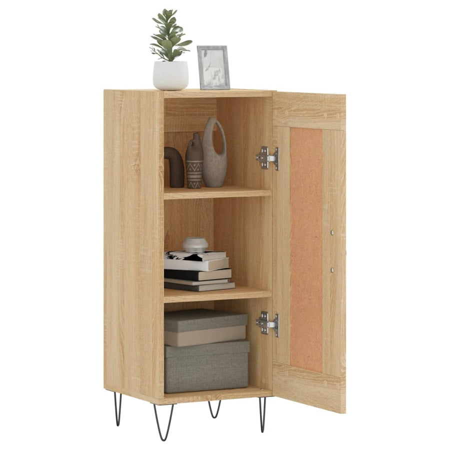 Dressoir 34,5X34X90 Cm Bewerkt Hout Sonoma eiken
