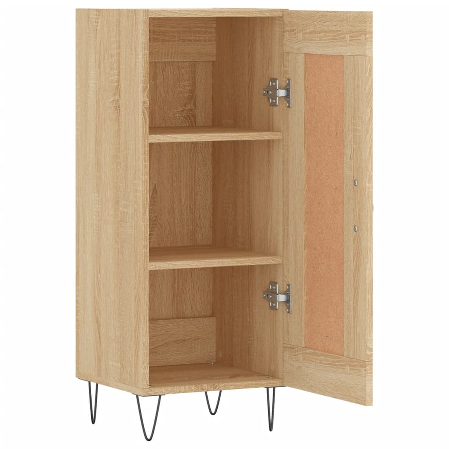 Dressoir 34,5X34X90 Cm Bewerkt Hout Sonoma eiken