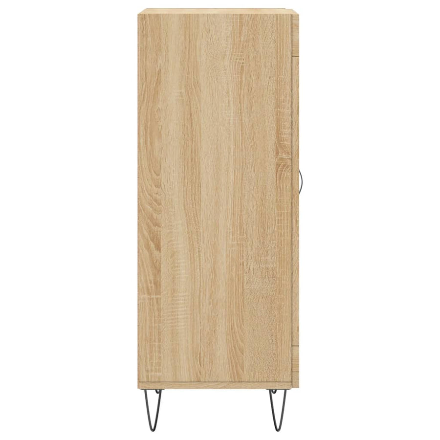 Dressoir 34,5X34X90 Cm Bewerkt Hout Sonoma eiken